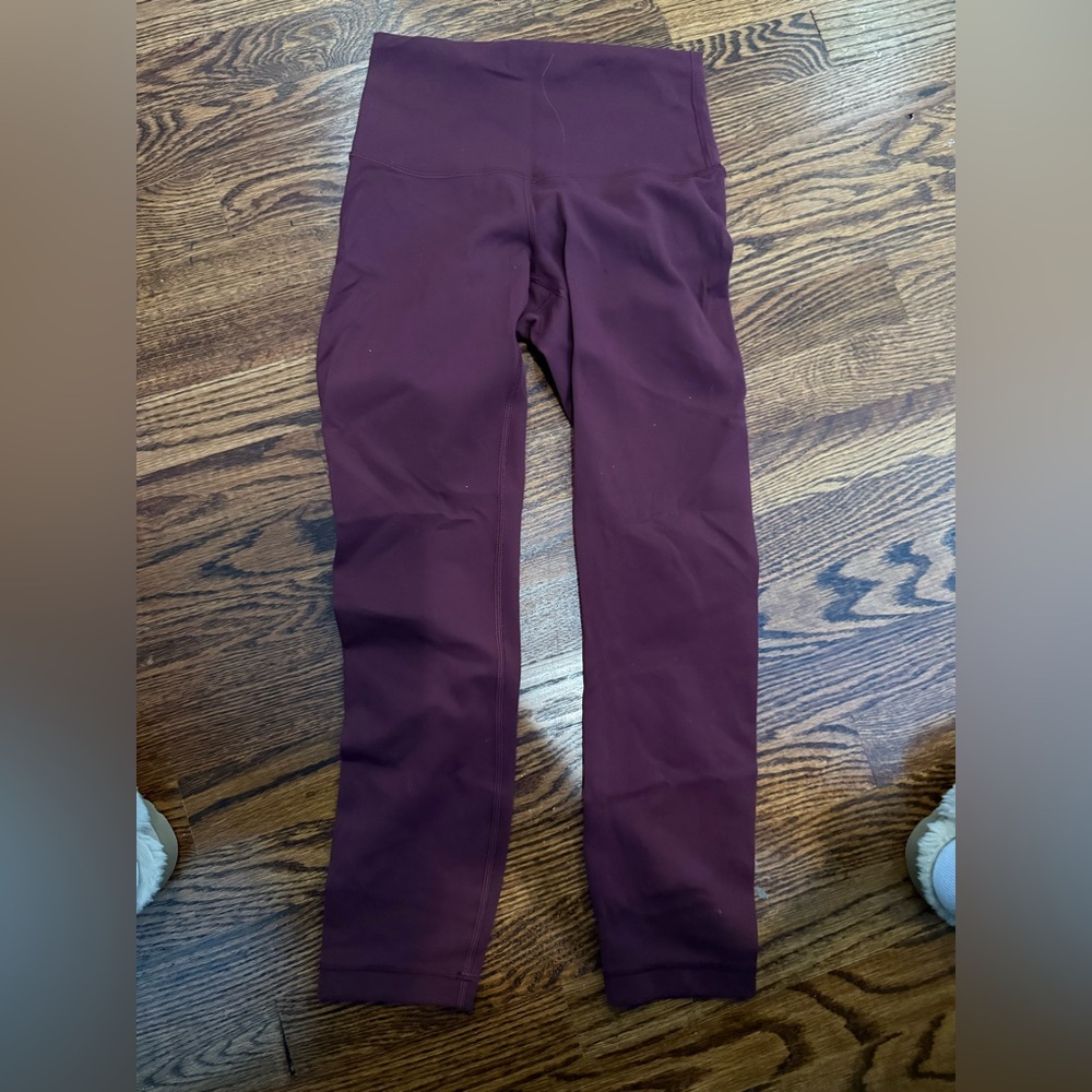 Marroon / wine colored lulu lemon align pants size 4